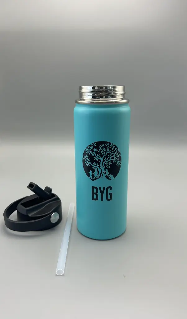 BYG Bottle Green (Lid & Straw).webp